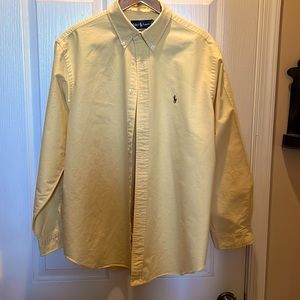 171/2. 35. Yellow Ralph Lauren dress shirt